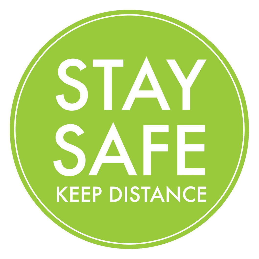 Stay Safe Social Distancing Wall/Window Decal